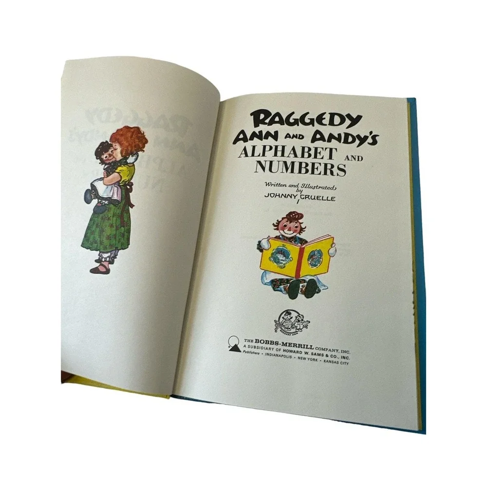 Raggedy Ann And Andy's Alphabet And Numbers By Johnny Gruelle Vintage 1972